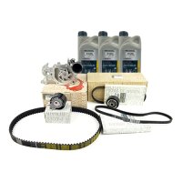 Pachet kit distributie, pompa apa si kit accesorii (cu Servo, fara AC, antigel) Logan 1 - 1.2 16v ORIGINAL