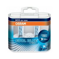 Set de 2 becuri H11 12V 55W PGJ19-2 COOL BLUE INTENSE OSRAM