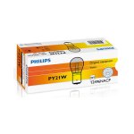 Bec PY21W 12V 21W BAU15s galben (10 bucati) PHILIPS