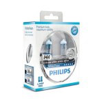 Set 2 becuri far H4 P43 60/55W 12V WHITE VISION PHILIPS