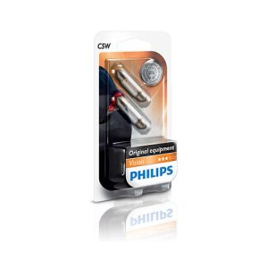 Set de 2 becuri SV8,5 12V 5W 35mm C5W (blister) PHILIPS