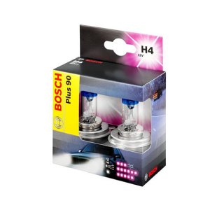 Set de 2 becuri H4 PLUS 90 BOSCH