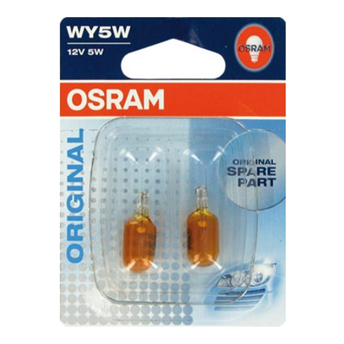 Set de 2 becuri WY5W 12V 5W W2,1X9,5d galben (blister) OSRAM - Apasa pe imagine pentru inchidere