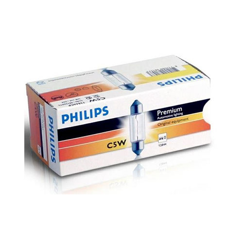 Bec SV8,5 12V 5W 35mm C5W(10 bucati) PHILIPS - Apasa pe imagine pentru inchidere