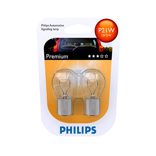 P21W 12V BA15S (blister, 2 bucati) PHILIPS - Apasa pe imagine pentru inchidere